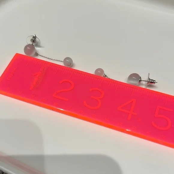 Dangle Drop Elegant Silver Drop Earrings - Picture 3 of 4